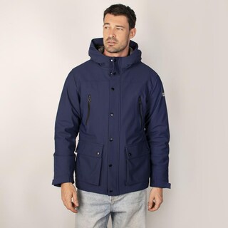 Foto 1 | Foto 1 | Chamarra Con Capucha Para Hombre Con Bolsa Interna Greenlander Azul Marino