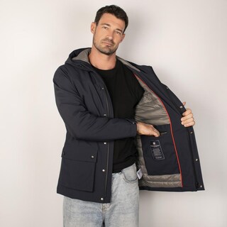 Foto 3 | Foto 3 | Chamarra Con Capucha Para Hombre Con Bolsa Interna Greenlander Negro
