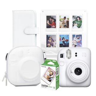 Foto 1 | Foto 1 | Cámara Instax Mini 12 Blanca 10 Películas Mini Funda Y Accesorios