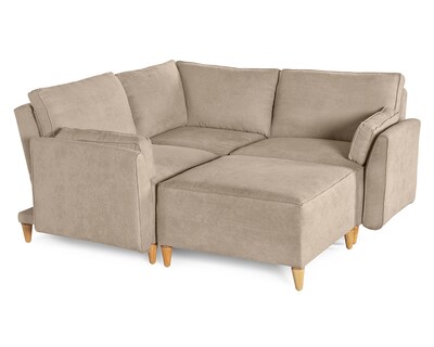 Foto 4 | Foto 4 | Sala De 4 Módulos Makora Morelli Con Memory Foam Color Arena Chenille Respaldo Reclinable De 3 Posiciones