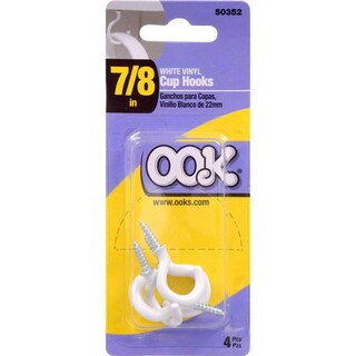 Foto 2 | Foto 2 | Gancho Para Tazas Hillman Ook Pequeño Acero Con Revestimiento De Vinilo 500 G Paquete De 12 - Venta Internacional.