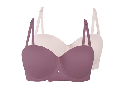 Foto 1 | Foto 1 | Brasier Paqx2 Lilipink Microfibra Pink+dk.red Tipo Strapless