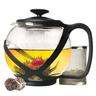 Foto 1 | Foto 1 | Tetera Primula Tempo Glass 1.2 L Con 2 Tés En Flor Color Negro - Venta Internacional.