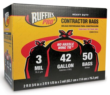 Foto 1 | Foto 1 | Bolsa De Basura Ruffies Ccb750 42 Galones Alta Resistencia 83 X 114 Cm - Venta Internacional.