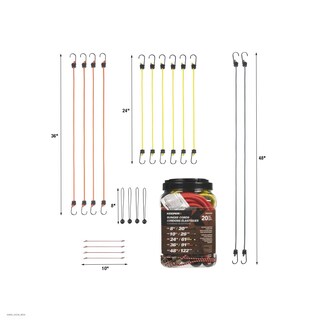 Foto 1 | Foto 1 | Bungee Cords Keeper Varios Colores Paquete De 20 Unidades 8 Cm 10 Cm 60 Cm 90 Cm 120 Cm - Venta Internacional.