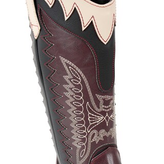 Foto 4 | Foto 4 | Botas Vaqueras Para Mujer Color Vino Estilo Y Elegancia Del Oeste Cowboy Clasico Western