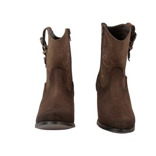 Foto 3 | Foto 3 | Botines Vaqueros Para Mujer Color Madera Cafe Elegancia Y Estilo Western Rodeo Moda Juvenil