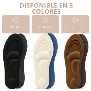 Foto 6 | Foto 6 | Plantillas Ergonómicas 4D Unisex | Soporte De Arco Acolchado Recortables Transpirables