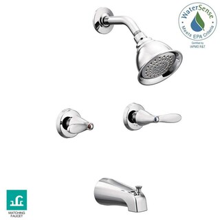 Foto 2 | Foto 2 | Grifo Para Bañera Y Ducha Moen Adler 2 Manijas Y 1 Rociador Cromado - Venta Internacional.