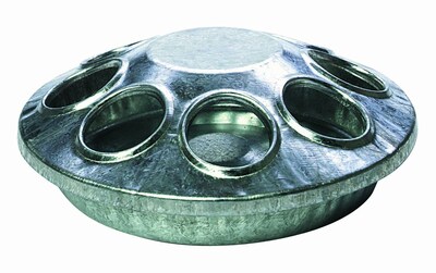 Foto 1 | Foto 1 | Comedero Para Aves De Corral Miller Manufacturing 9808 Redondo 15 Cm Gris Y Plateado - Venta Internacional.
