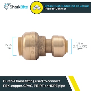 Foto 2 | Foto 2 | Acoplamiento Reductor Sharkbite U050lfa 1/4 «x 1/2'' Latón - Venta Internacional.