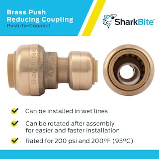 Foto 4 | Foto 4 | Acoplamiento Reductor Sharkbite U050lfa 1/4 «x 1/2'' Latón - Venta Internacional.