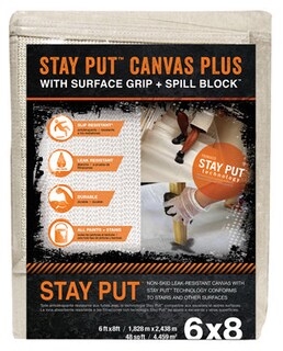 Foto 2 | Foto 2 | Lienzo Drop Cloth Trimaco Stay Put De 6 Pies X 8 Pies Pesado - Venta Internacional.