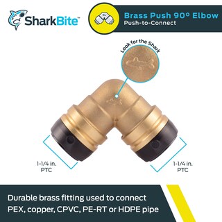 Foto 2 | Foto 2 | Acoplamiento De Fontanería Sharkbite Codo De 90 Grados 1-1/4 - Venta Internacional.