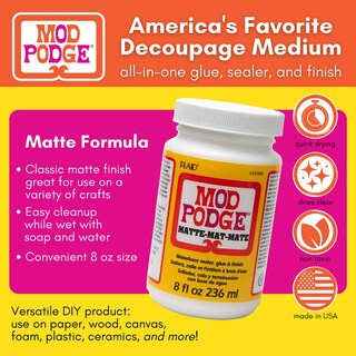 Foto 2 | Foto 2 | Sellador Mate Pegamento Y Acabado Craft Solution Mod Podge 240 Ml - Venta Internacional.