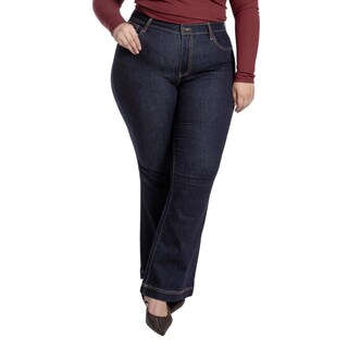 Foto 1 | Foto 1 | Jeans Flare Curvy Balam Bl7284 Azul Oscuro