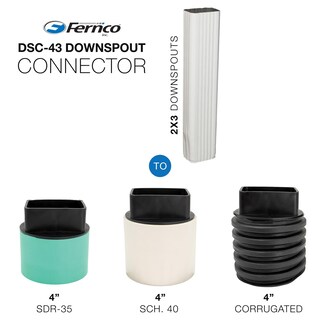 Foto 4 | Foto 4 | Conector De Bajante Fernco Pdsc-43 4 Pulgadas Pvc Negro - Venta Internacional.