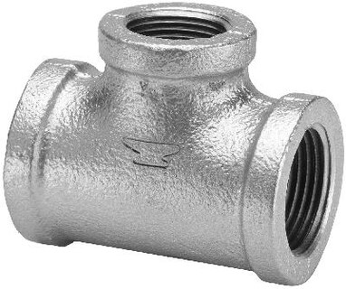 Foto 2 | Foto 2 | Reducing Tee Yunque 1/2 Pulgada Fpt X 3/4 Pulgadas Hierro Galvanizado Fpt - Venta Internacional.