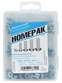 Foto 1 | Foto 1 | Kit De Tornillos Para Máquina De Cabeza Redonda Homepak 41817 Chapados En Zinc - Venta Internacional.