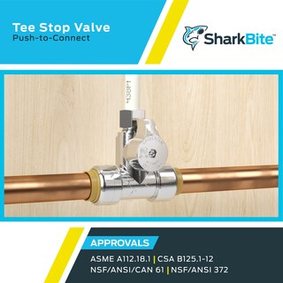 Foto 5 | Foto 5 | Válvula De Cierre En T De Compresión Sharkbite 3/4 X 3/4 X 1/4 Pulgadas - Venta Internacional.