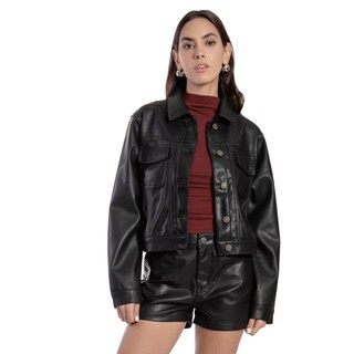 Foto 1 | Foto 1 | Chamarra Crop Mujer Balam Bl7218 Negro