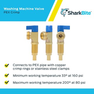 Foto 4 | Foto 4 | Válvula Sharkbite Para Lavadora Prensada De Latón De 1/2 Pulgada En Frío - Venta Internacional.