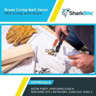 Foto 5 | Foto 5 | Válvula Esférica Crimpada Sharkbite De 3/4 Pulgadas Con Conector De Drenaje De Latón - Venta Internacional.