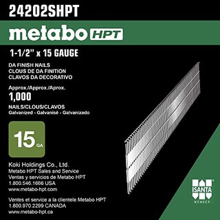 Foto 3 | Foto 3 | Finish Nails Metabo Hpt 24202shpt Calibre 15 1-1/2 Pulgadas 1000 Unidades - Venta Internacional.