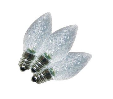 Foto 1 | Foto 1 | Bombillas Led C7 Luces Navideñas Brillantes Color Blanco Frío Paquete De 25 Unidades 120 V - Venta Internacional.