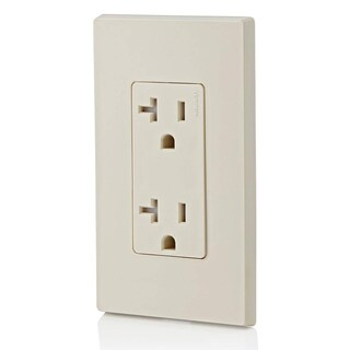 Foto 4 | Foto 4 | Enchufe Eléctrico De Pared Leviton Decora T5825 De 20 Amperios Color Almendra Claro - Venta Internacional.