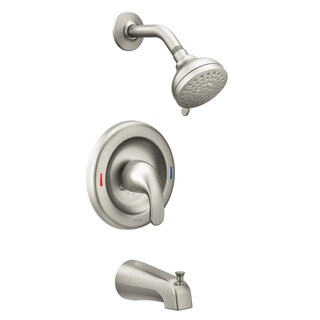 Foto 3 | Foto 3 | Grifo Para Bañera Y Ducha Moen Adler 1 Manija Níquel Cepillado - Venta Internacional.