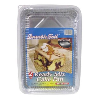 Foto 1 | Foto 1 | Molde Para Tartas Durable Inc 31 X 21 X 3 Cm Aluminio Paquete De 2 Con Tapa - Venta Internacional.