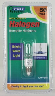 Foto 2 | Foto 2 | Bombilla Halógena Feit T4 Tubular 50 W 600 Lm Blanco Cálido 1 Paquete De 120 V - Venta Internacional.