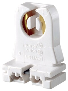 Foto 1 | Foto 1 | Soporte Para Lámpara Leviton 13353-n Base Mediana Bipin Blanco - Venta Internacional.