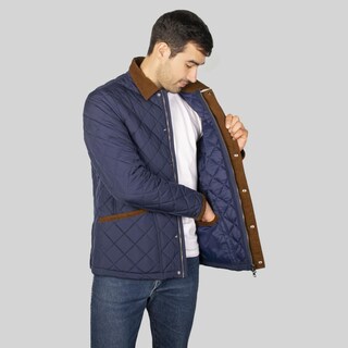 Foto 2 | Foto 2 | Chamarra Capitonada Para Hombre Con Bolsa Interior Greenlander Azul Marino