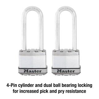 Foto 4 | Foto 4 | Lock Master Lock M1xtlj Resistente Paquete De 2 Unidades Con Llave - Venta Internacional.