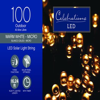 Foto 1 | Foto 1 | Luces Navideñas Para Celebraciones Led Microled 5 Mm Transparente Y Blanco Cálido - Venta Internacional.