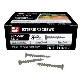 Foto 1 | Foto 1 | Tornillos Grip-rite Ptn158s1 4 13 Cm Grises 153 Unidades - Venta Internacional.