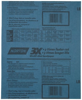 Foto 2 | Foto 2 | Papel De Lija Norton De Grano 80 23 X 28 Cm 20 Hojas - Venta Internacional.