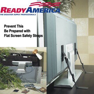 Foto 2 | Foto 2 | Correas De Seguridad Ready America Para Pantalla Plana Negras Tv De 70 Pulgadas - Venta Internacional.