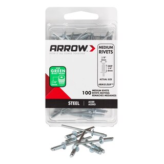 Foto 1 | Foto 1 | Remaches Pop Arrow Rms1/8ip Acero Agarre De 3 Mm 6 Mm Paquete De 100 - Venta Internacional.
