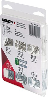 Foto 5 | Foto 5 | Kit De Remaches Para Engrapadoras Arrow Rk6120 Pop Y Acero Paquete De 120 - Venta Internacional.