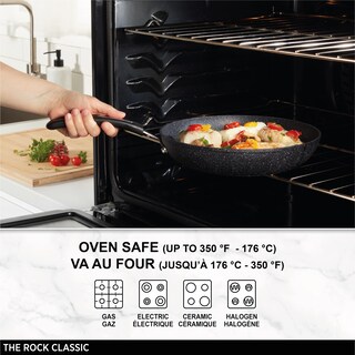 Foto 7 | Foto 7 | Sartén Starfrit The Rock De Aluminio Antiadherente De 24 Cm (9 5 Pulgadas) - Venta Internacional.
