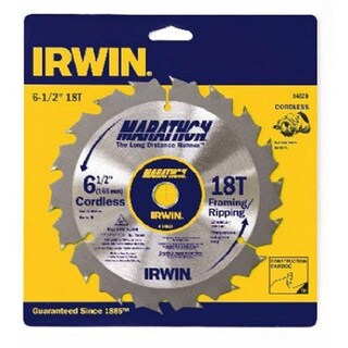 Foto 1 | Foto 1 | Hoja De Sierra Circular Irwin Marathon Carbide 18t 6.5 Pulgadas - Venta Internacional.