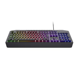 Foto 2 | Foto 2 | Teclado Gaming Iluminado Con Ondas Arcoiris Rgb Y Teclas De Tacto Suave | Gxt 836 | Trust | Plástico 78% |