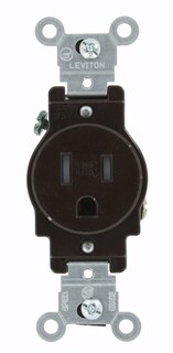 Foto 1 | Foto 1 | Outlet Leviton T5015 15a 125v Cuerpo Estrecho Marrón - Venta Internacional.