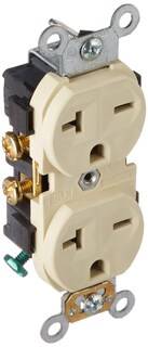 Foto 1 | Foto 1 | Enchufe Eléctrico Leviton 5822-i 250 V 20 A 2 Polos Y 3 Hilos Color Marfil - Venta Internacional.