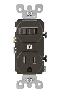 Foto 1 | Foto 1 | Interruptor De Palanca Combinado Y Receptáculo Resistente A Manipulaciones Leviton T5225 15a - Venta Internacional.
