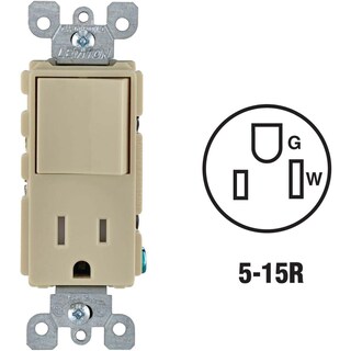 Foto 2 | Foto 2 | Enchufe Eléctrico Leviton S01-t5625-isp 15 Amperios Color Marfil - Venta Internacional.