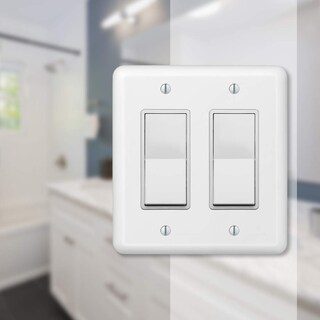Foto 3 | Foto 3 | Placa De Pared Amerelle Devon Double Rocker Steel White - Venta Internacional.
